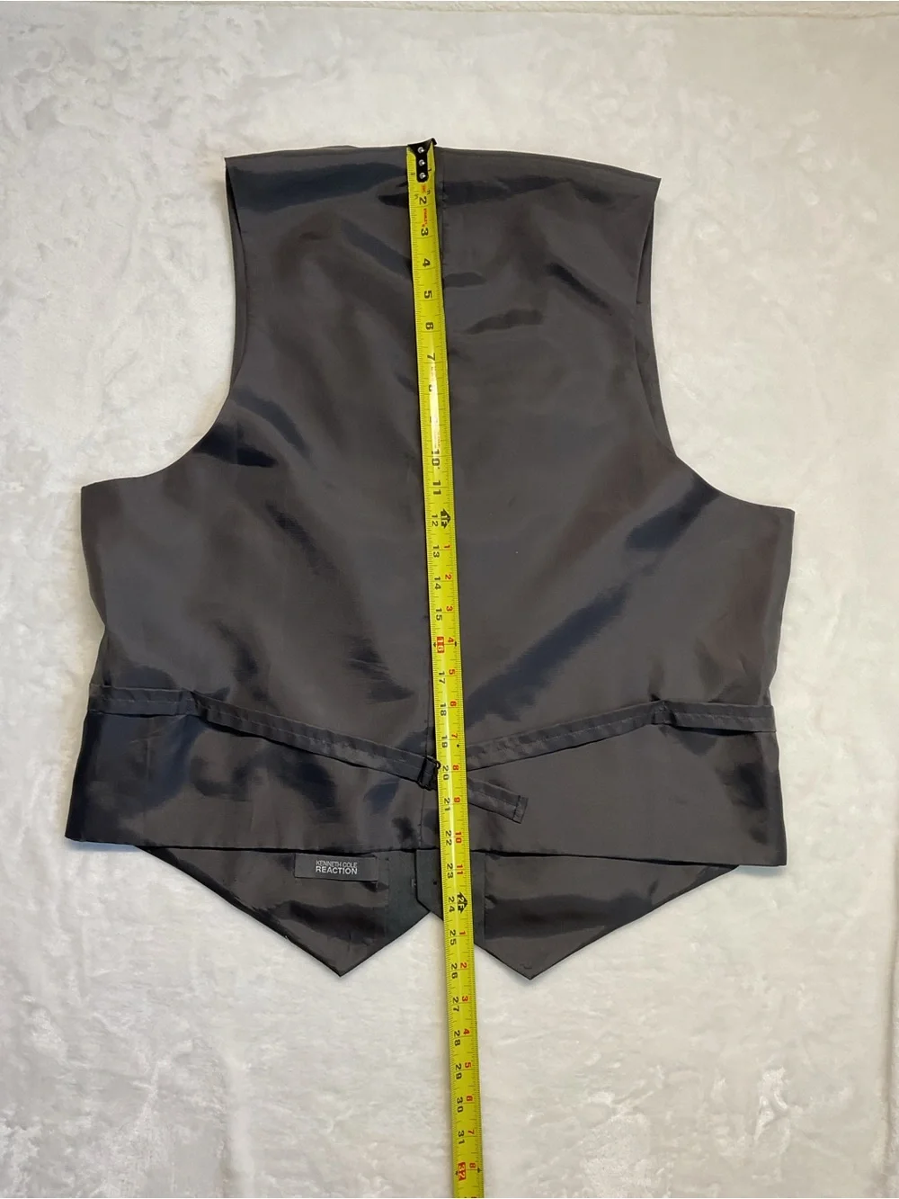 Kenneth Cole Reaction Men's Dark Gray Dress Vest size large